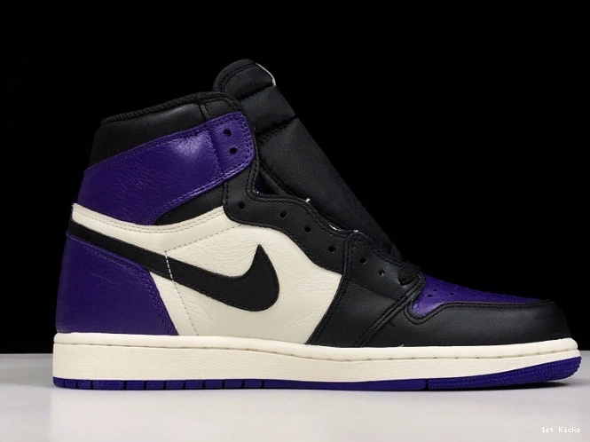 1st Kicks 1 Court Air Jordan Purple 555088-501 0708